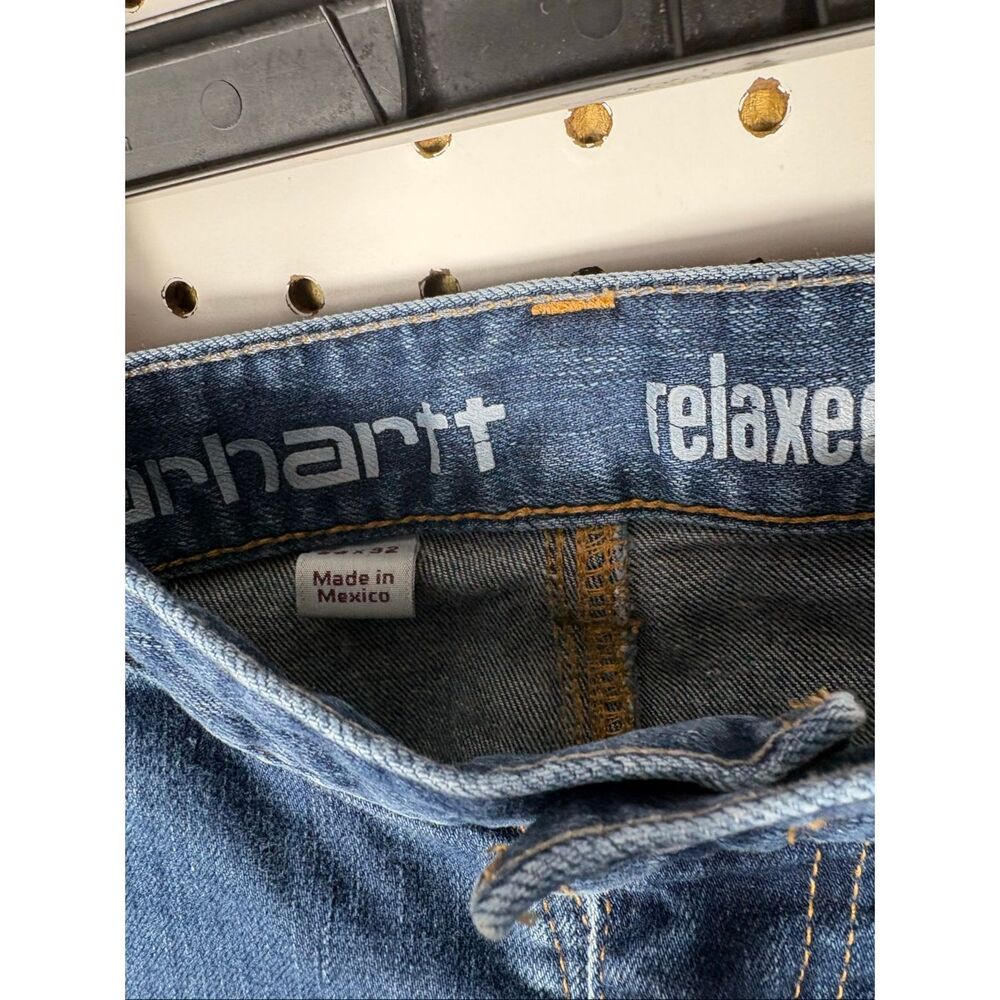 Carhartt mens relaxed fit carpenter jeans size 38x32 - Picture 3 of 6